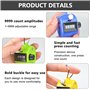 Vegena Lot de 8 compteurs manuels mécaniques à 4 chiffres - Compteur clicker - Podomètre coloré - Pour le tricot, l'école, l'ent