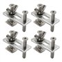 Genmitsu Lot de 4 colliers de serrage en T pour fraiseuse et graveuse 3018-PRO / 3018-MX3 / 3018-PROVer CNC