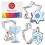 Ann Clark Cookie Cutters Lot de 3 emporte-pièces Hanoucca avec livret de recettes
