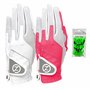 Zero Friction Lot de 2 Gants de Golf synthétiques pour droitier - Taille Unique - Blanc/Rose