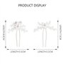Edary mariée mariage épingles à cheveux fleur fleur pinces à cheveux perle mariée casque accessoires de cheveux pour femmes et f