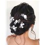 Edary mariée mariage épingles à cheveux fleur fleur pinces à cheveux perle mariée casque accessoires de cheveux pour femmes et f