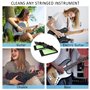 2 Pcs Nettoyeur de Cordes pour Guitare，Nettoyeur de Corde et Manche de Guitare Outils de Nettoyage et Entretien pour Instruments