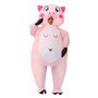 leiruo Déguisement Gonflable Cochon Costume de Cochon Gonflable pour Adulte Costume Gonflable Adulte Costume de Noël Halloween C