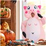 leiruo Déguisement Gonflable Cochon Costume de Cochon Gonflable pour Adulte Costume Gonflable Adulte Costume de Noël Halloween C