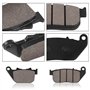 Yerbay Plaquettes de Frein Avant/Arrière kit pour Harley Davidson XL 883 Iron 2009-2014