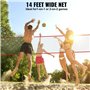 VEVOR Filet d'Entraînement de Volley-Ball Autoportant pour Utilisation Intérieure ou Extérieure, Système de Filet Portable à Hau