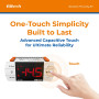 Elitech EK-3021 Régulateur de Température avec Écran Tactile, Thermostat à 2 Sondes pour Chauffage / Refroidissement et Décongél