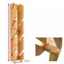 COR Surf Skateboard Wall Mount Display 4 Boards | Snowboard Wall Storage Mount Holds Four Boards Made with Sustainable Bamboo 4 