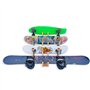 COR Surf Skateboard Wall Mount Display 4 Boards | Snowboard Wall Storage Mount Holds Four Boards Made with Sustainable Bamboo 4 