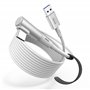 KIWI design Câble Link avec Chargement 5M Compatible avec Meta Quest 3s Quest 3 Quest 2/Pro/Pico 4 Accessoires et PC/SteamVR
