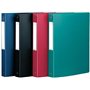 OXFORD Classeur Memphis A4 Dos 40mm 4 Anneaux Ronds Couverture Polypro Coloris Assortis