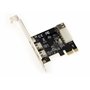 KALEA-INFORMATIQUE Carte contrôleur PCI Express PCIe vers FireWire 400 IEEE1394a 2+1 Ports 6 Points et 4 Points avec Chipset Via