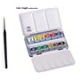 Van Gogh - Aquarelle 12 Demi-Godets set metal + 1 pinceaux