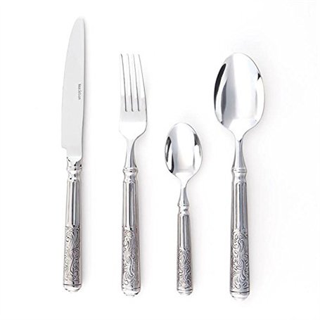 Ménagère 16 Pièces Baroque Acier Inox Tarrerias Bonjean