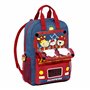 Viquel - Sac à dos enfant Mini Pompier - sac à dos maternelle 1 compartiment bleu et rouge