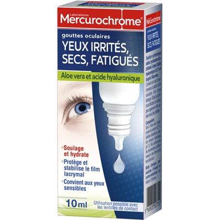 MERCUROCHOME - Gouttes Oculaires Yeux - Yeux Irrités