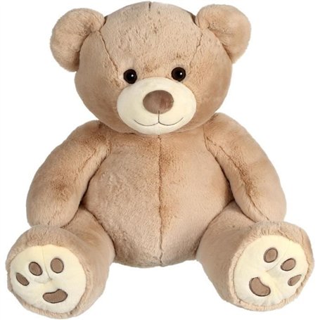 Peluche - GIPSY TOYS - Ours Patachon Taupe 80 cm