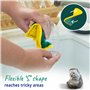 Spontex Flex & Wash éponges lavables en Machine et Lave-Vaisselle/éponges en Microfibre pour Une Double Utilisation : Vaisselle