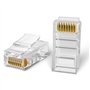 Metronic 495281 Pack de 10 Fiches RJ45 Mâle Blanc