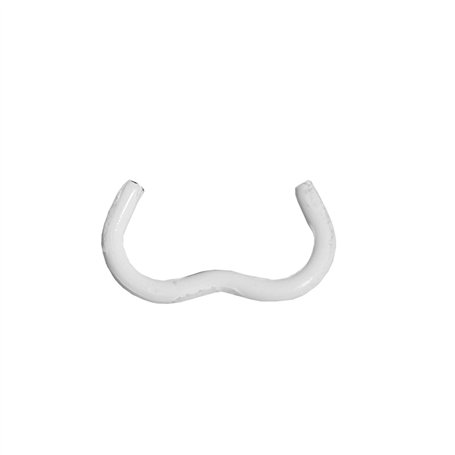 Edma AGRAFE OMEGA 20 - Galva plastifié blanc - x 200 pcs