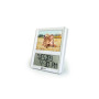 Horloge Calendrier Numérique et Son Cadre Photo Personnalisable - La Viso5 de Geemarc avec Réglage Automatique de l’Heure pour L