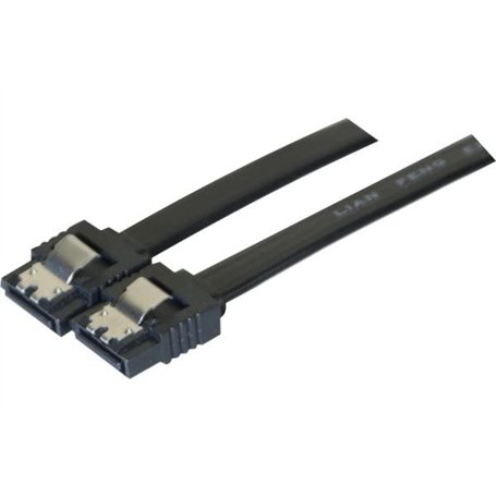 Exc 314032 Câble SATA vers SATA avec verrou en métal – Noir