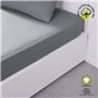 Drap housse - TODAY - 180 x 200 cm + 30 cm - Coton - Organic Acier