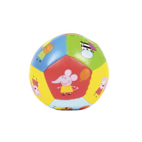 Peppa Pig- Balle Souple – Enfant – Ø 10 - PVC Multicolore/Polyester- 12M+