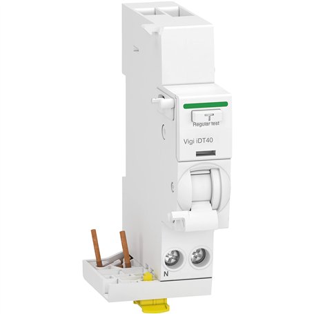 Schneider Electric - Acti9 iDT40 - module différentiel Vigi - départ iDT40 - 1P+N 25A 30mA type A SI - A9Y64625