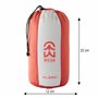 Wilsa Outdoor Sac de Couchage Duvet 5° Sarcophage 215x80 cm Rouge/Noir, KL 250 104021
