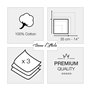 Mouchoirs Tissu Femme Premium 100% Coton Peigné - 35cm x 35cm - 3 Pièces - Modèle P01