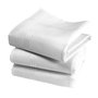 Mouchoirs Blancs Femme Premium 100% Coton Peigné - 35cm x 35cm - 3 Pièces - Modèle P06