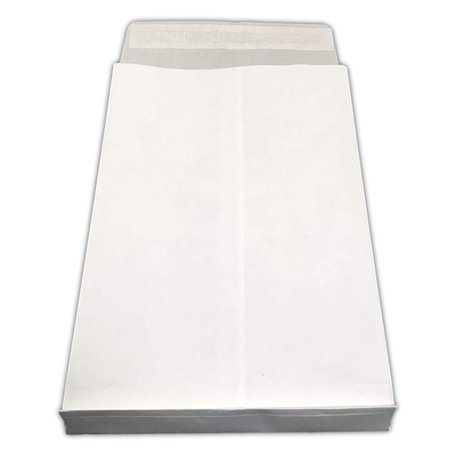 Lot de 100 enveloppe - pochette BLANCHE à soufflet C4 229 X 324 + 30 MM papier kraft blanc 120g fermeture bande adhésive autocol
