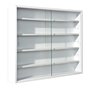 AltoBuy Collect - Vitrine Murale 5 Compartiments Blanche