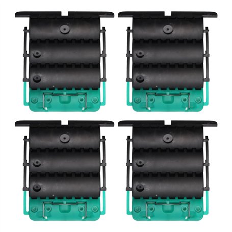 Lot de 4 Attaches de tablier rigide Clicksur H875F pour volet roulant - Fixation de volets roulants - Verrou automatique 3 maill