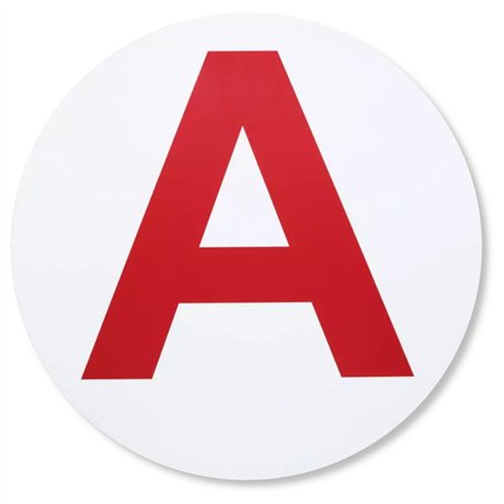 cyclingcolors 1x Disque A Jeune conducteur Voiture Auto Fixation Magnétique Carrosserie Métallique Véhicule Diamètre de 15cm