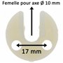 cyclingcolors 2x Support d'arbre de volet roulant pour axe de diamètre 16mm mâle Accesoire Store Fenêtre Fixation Embout Coussin