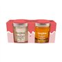 Duo de Massage - Bougie cire végétale fondante Vanille et massante + Crème de Massage au Miel