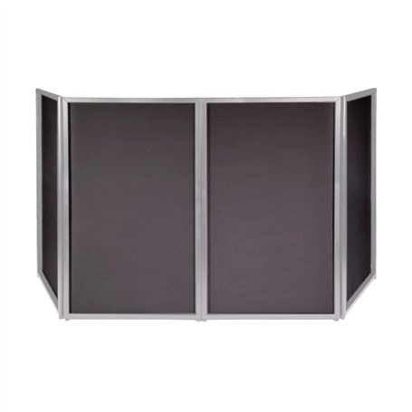 BoomTone DJ Tissu noir extensible en lycra pour habiller un stand DJ 4 panneaux. Compatible avec le BoomTone DJ Façade (non incl