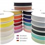 Les Petits Rubans Biais de Couture – 20 mm de large,plié 10 mm,rouleau de 25 m,50% coton 50% polyester,bordure pour couture,band