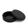 EOSM BO Bouchon BOITIER + Cache Arrière pour Objectif à Monture Canon EOS M EOS-M Compatible : EOS M M3 M5 M10 Etc. - ADAPTOUT M