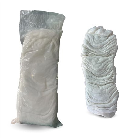 PARENCE.- Sachet de Coton 200g Naturel - Pur Doux et Polyvalent - Artisanat/Hygiène/Nettoyage - 200g