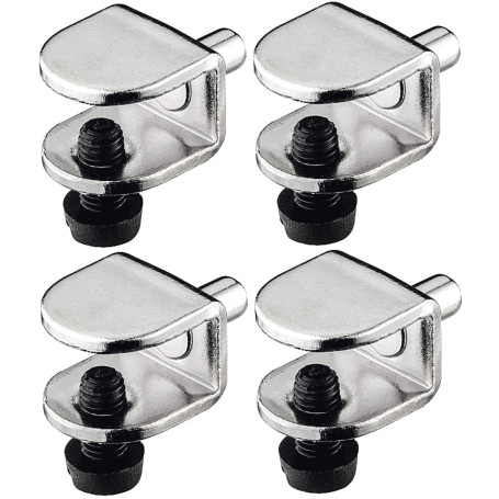 cyclingcolors 4x taquet étagère acier avec vis et tenon 5mm pour tablette verre meuble table basse chaise placard armoire