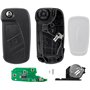 ProPlip Clé complète électronique à Programmer Compatible avec Ford Ka 3 Boutons ID46 PCF7946 434MHz Télécommande Vierge