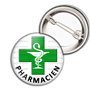 Badgmania Badge Broche 3.8cm Identifiant Pharmacie | Caducée Esculape Croix Verte Pharmacie Pharmacien
