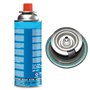 KEMPER - Plancha gaz portable 2300W plaque anti adhésive + 2 cartouches de gaz camping + Valise de transport