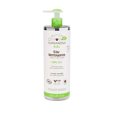 Alphanova - Eau nettoyante bio - au lys et à l'aloe vera bio - 500ml