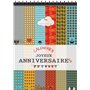 Calendrier Anniversaires perpetuel - Cadeau Anniversaire Bloc 14 pages spirales - Calendrier sans année