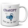 L'Esprit Des Anges Tasse-Mug Cadeau Chat Humour Intelligence Artificielle - Le Chat GPT n'est pas un Félin - Original Amusant Ma